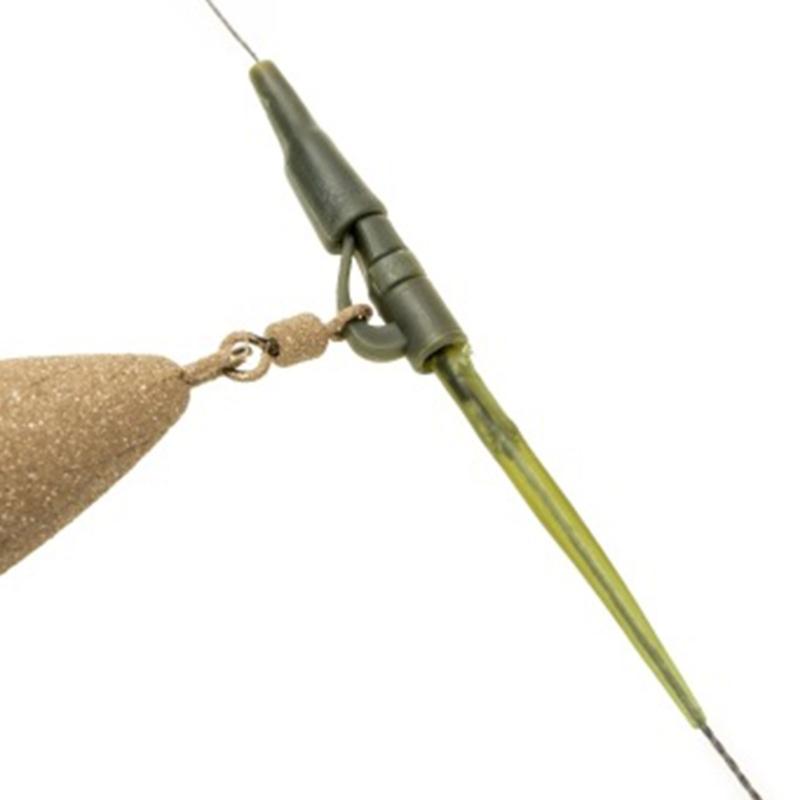 50pcs Anti Entanglement Sleeves Fishing Tackle Leads Clip Fast Change Swivels Tail Rubber Fishing Accessory for Rigs