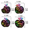 Shaped Colorful Diy Scratch Card Set Hanging School Props Decoration