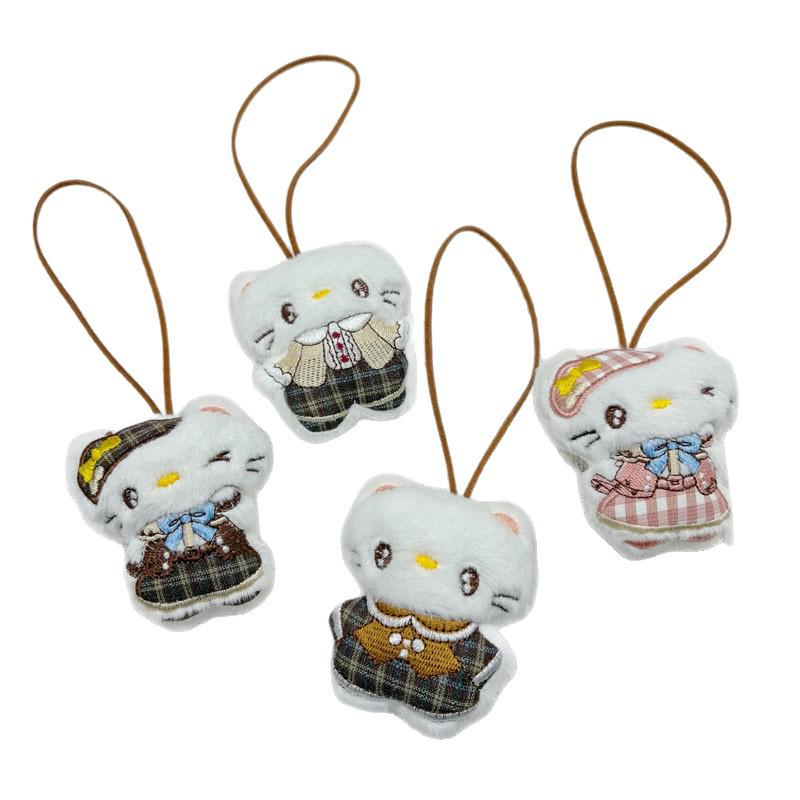 Adorable Cartoon Cat Plush Keychain Pendant - Creative Gift & Accessory
