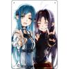Decorative Metal Tin Sign, Anime Fitness Girl, 20x30 cm
