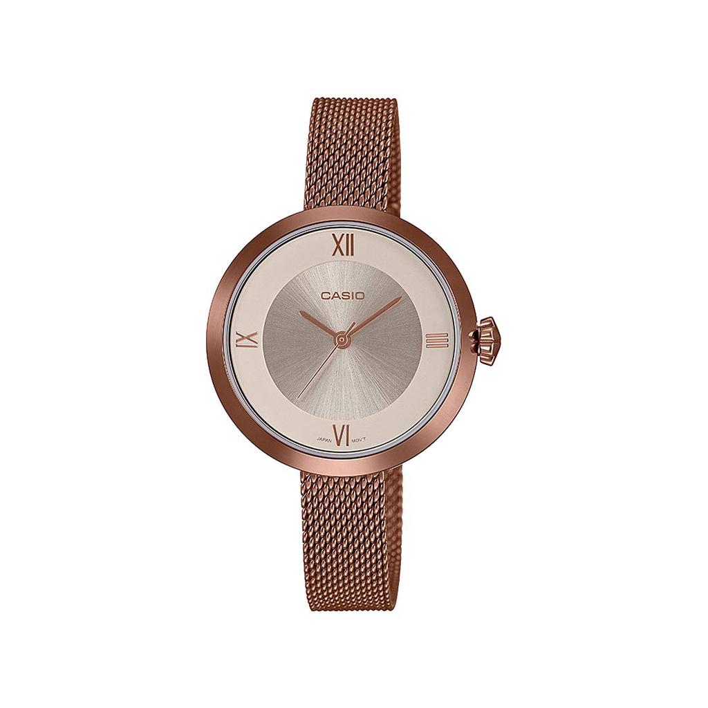 By Casio India Co Pvt 1st Mathura New Casio Enticer Rose Gold [Imported Ltd, A-41, Floor, MCIE, Road, Delhi-110044] LTP-E154MR-9ADF Women's Watch,