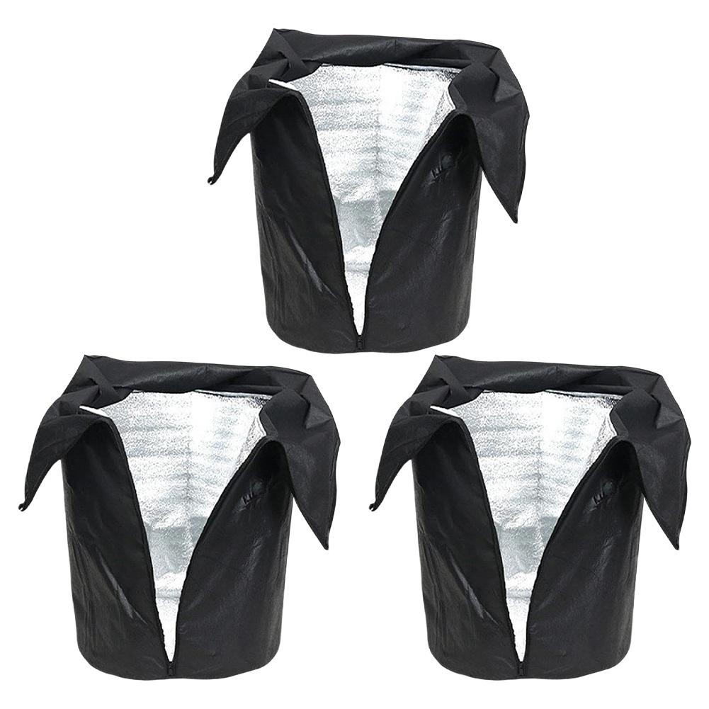 1/3 Pack Frost Protection Bags Winter Thermal Pot Protector Plant Insulation Cover Bag Anti-freeze Cover for Potted Plants