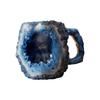 Mineral Crystal Coffee Mugs Cups Elegant Mineral Cup Exquisite Resin Tea Cup Multi-use Mineral Crystal Mug for Home Office 8cm