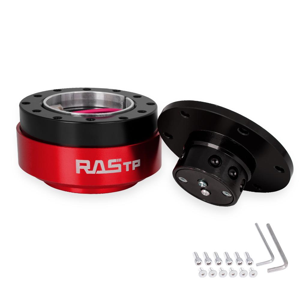 MUGE-Car Steering Wheel Snap Off Quick Release Hub Adapter Boss Kit Aluminum For 6-Hole Steering Wheel Hub Car Accessories QR030