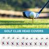10Pcs PU Golfs Iron Head Cover Golfs Headcover Protective Cover Waterproofs Golfs Clubs Head Cover Putter Protector