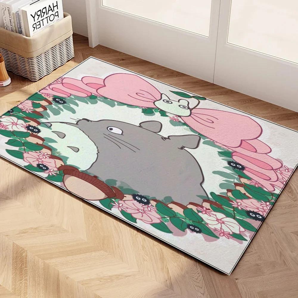 Disney Carpet Anime Cute Totoros Door Mat Living Room Kitchen Floor Bath Bedroom Entrance Carpet Non-slip Home Decor Rug