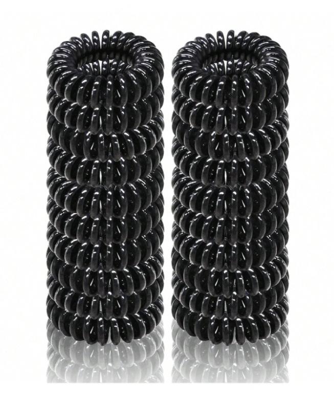 Traceless Hair Coil: Simple Cross-Border Phone Line Hair Accessory for Women, Ideal for Ponytails