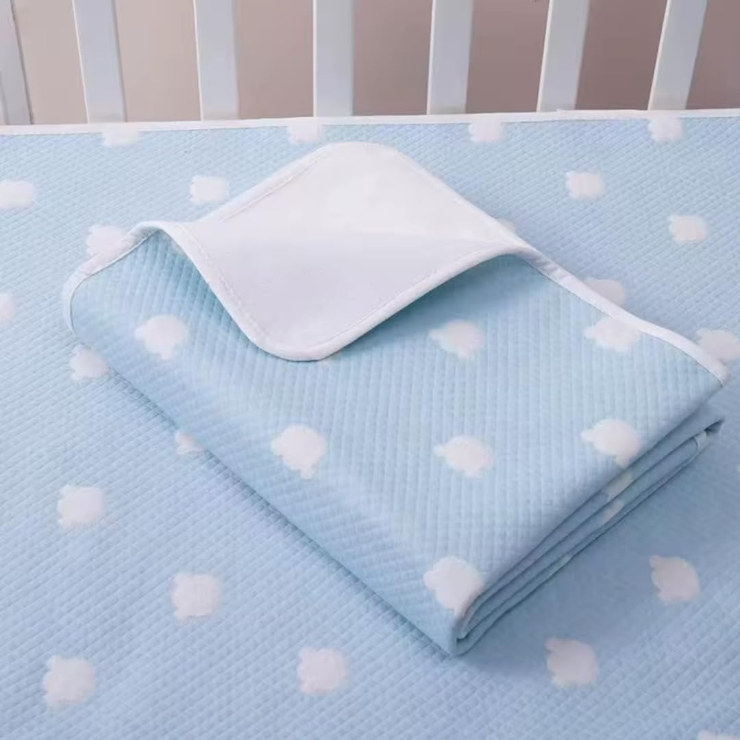 

Водонепрониклива простирадло від нічного нетримання сечі, придатне для прання, 70 x 120 см, 4-шарова конструкція, сумісне з дитячими футонами, залишається на місці, PRIMROSE LANE