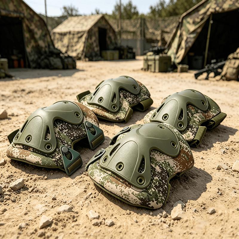 Outdoor Camouflage Tactical Knee and Elbow Pad Set