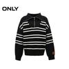 ONLY Women's Striped Half-Zip Knit Sweater