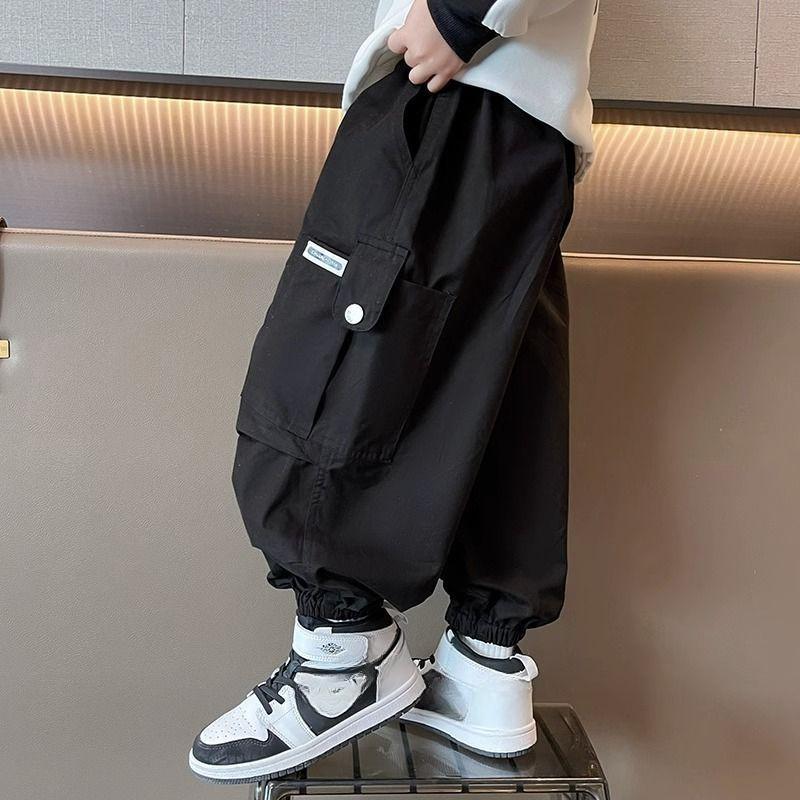 

Брюки для мальчиков и девочек, повседневные брюки на весну и осень, детская одежда, модные брюки для мальчиков 140