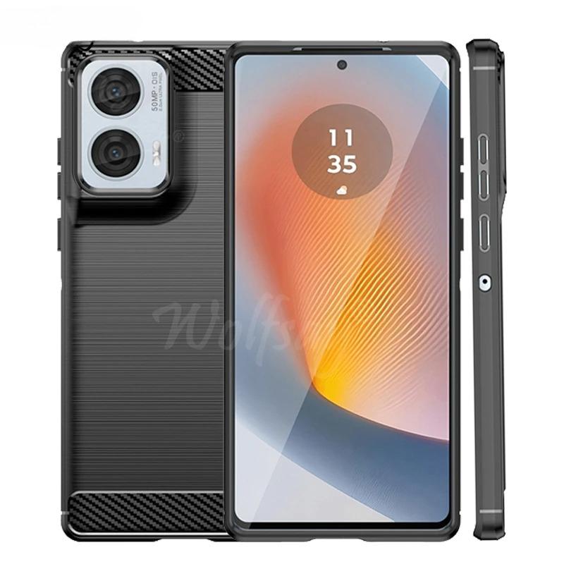 For Motorola S50 Neo Case Anti-knock Soft Silicone Carbon Fiber Back Cover For Moto S50 Neo Case For Moto S50 Neo Case 6.7 inch