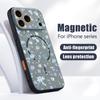 Lavendel Pfingstrose Rose Floralmuster Hülle Für iPhone 17 Pro Max Funda iPhone 16 15 14 13 Pro Max Magnetisch Für Magsafe Hybrid Schlank Mattes Cover