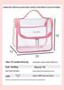 Large Clear PVC Makeup Bag - Waterproof Toiletry Storage Handbag