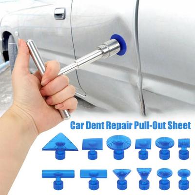 5/12pcs Car Dent Repair Pull-out Sheet Dent Repair Bump Dent Body Tabs Tools Gasket Glue Cup Tabs Puller Suction Repair Pit U0A3