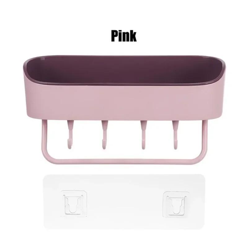 Mini Style Home Bathroom Storage Rack Multifu Bathroom Wall Punching Free Storage Rack Toiletries Organizer Shelves Home Tool