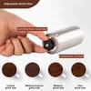 Coffee Grinder Portable Hand Coffee Grinder Adjustable Settings Stainless Steel Coffee Grinder for Travel Camping and Home