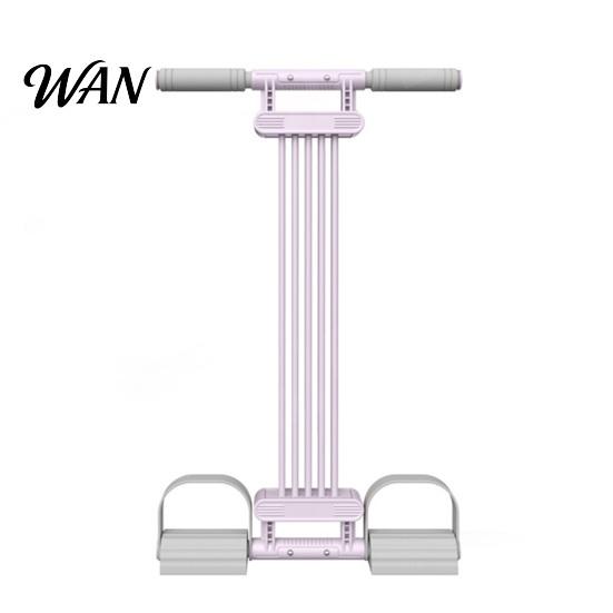 Oefenweerstandsbanden Pedaalband met Handvat, Verstelbare Buik Taille Arm Benen Krachttraining Workout Band, Sit-Up Spantouw Enkel