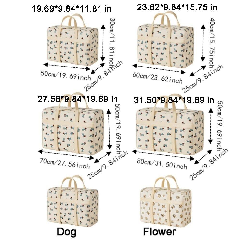 Puppy Pattern Clothes Quilt Storage Bag Large Capacity Luggage Storage Bag Travel