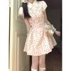 Summer dopamine pinched waist princess dress dress beautiful small skirt college style sweet and pure miu department