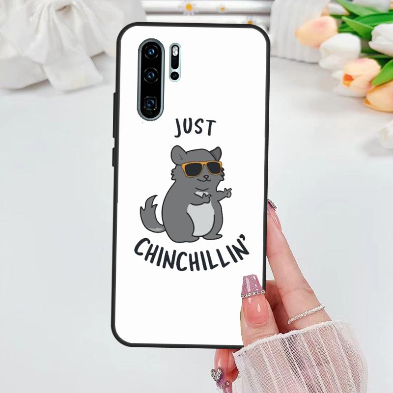 Cute Cartoon Chinchilla For Huawei Nova 12i 11i 8i 12s Y73 Y72 Y61 Y91 Y90 Y70 Y60 9 10 SE P30 P40 Lite P60 Pro Case