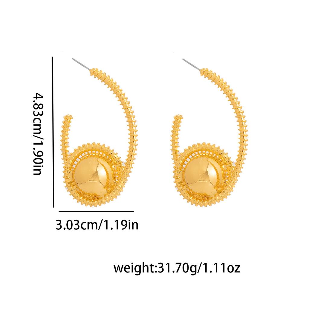 Unique and Exaggerated Metal Earrings for Women with Fashionable and High-grade Design - Stand Out In Parties
