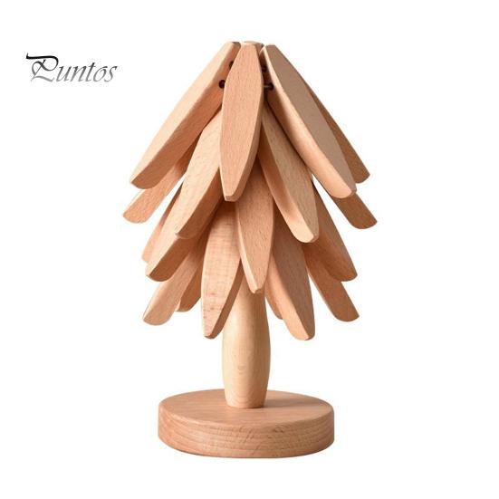 

Деревянные подставки для горячих блюд, набор подставок в форме дерева, специальная текстура, подставка под горячее, 4 треугольных коврика + 1 подставка, многофункциональный кухонный стол Sets