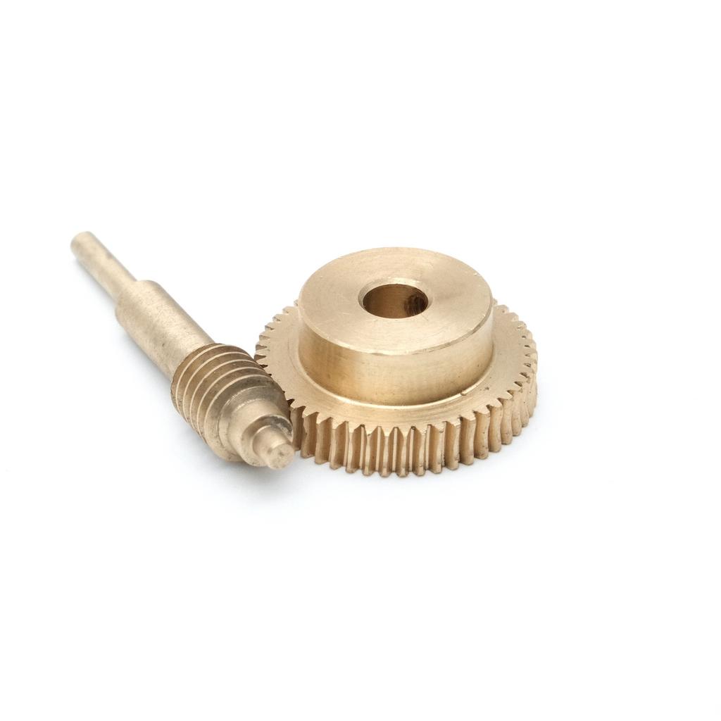 0.5M 20/30/40/50/60 Teeth Copper Worm Shaft Gear Combination 1:20 1:30 1:40 1:50 1:60 DIY