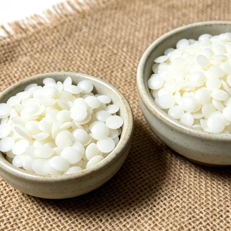 High Quality Soybean Wax Granule Beads Granular Round Soy Wax 58 Degrees Hard Eco-friendly Candle Making Raw Material Customized size&NO Scents белый