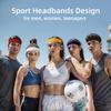 Premium Sweat Absorbent Headband for Sports, Fitness & Yoga Comfortable, Stretchable & Stylish Design in Red