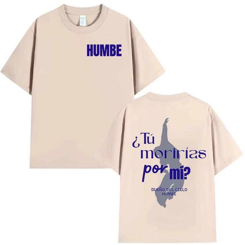 Humbe Dueno Del Cielo Tour 2026 T Shirt Unisexs Vintage High Quality Fashion Tshirts Casual Clothing pure Cotton Short Sleeve Top