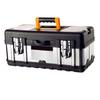 Heavy Duty Steel Toolbox for Home and Garage Organization - Secure Storage Solution with Layers