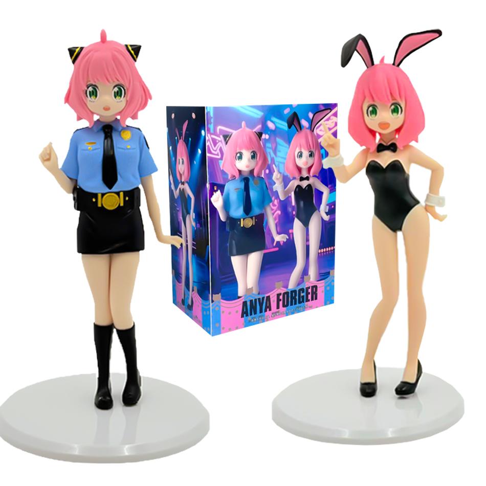 19-21 cm Figurka Anime Kawaii Anya Figurki Akcji Ozdoba Rzeźba Seria Biurkowa Figurka Forgera Model Kolekcjonerski Lalki Zabawki