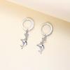 Dolphin Ear Buckle Women's Personality Car Flower Fashion High Sense Niche Temperament Women's Earrings
