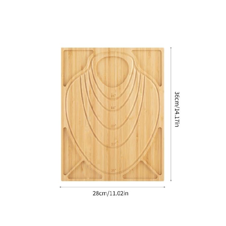 Bead Board Tray for Jewelry Making Wood Beading Board DIYs Necklace and Bracelet