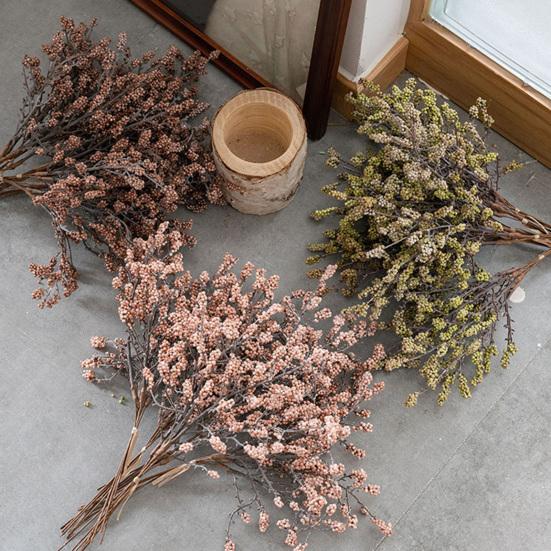 4 Pcs Artificial Berry Stems Faux Fruit Branch Realistic Fake Plants Ornaments for Christmas Wreath Crafts Wedding Party Winter Home Decor