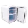 מקרר מיני קומפקטי 8 ליטר ליבה בודדת רב-תכליתי נייד קירור חימום מקרר כסוף ארה"ב