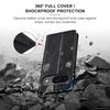 Applicable To Google Pixel9pro Mobile Phone Case Solid Color Plug-in Card Magnetic Protective Case Black
