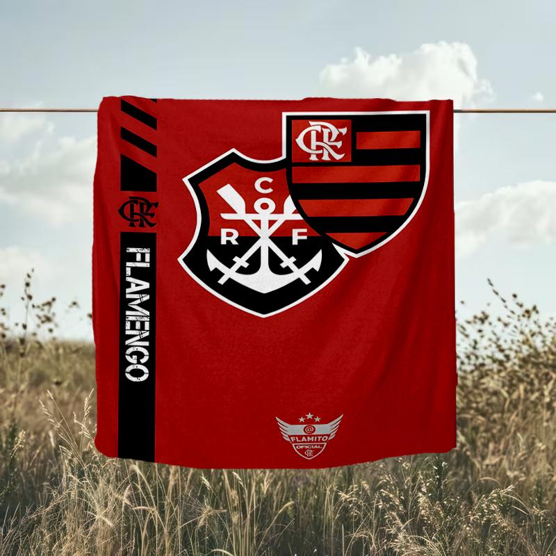1PC Fla-mengo Club Crest Printed Soft Flannel Blanket Throw for Adult Bedroom Living Room Sofa Camping Travel Fan gifts Christmas Gifts