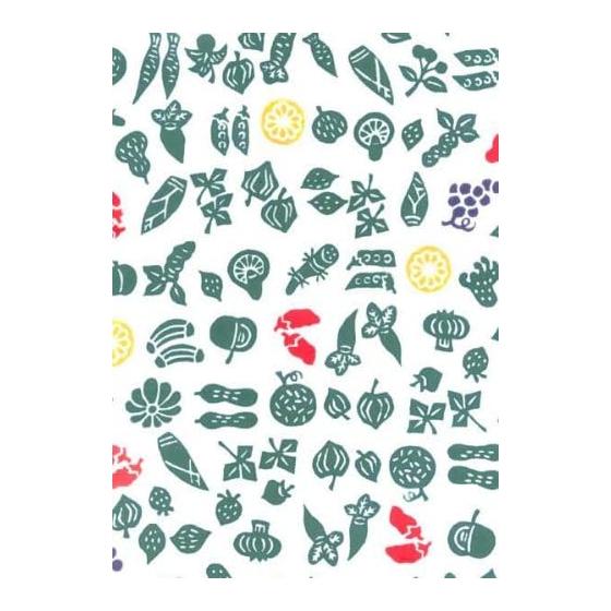 Maruzen Chusen Tenugui Towel, Vegetables and Fruits, 37x98cm, Cotton, Soft Touch, Interior, Gift