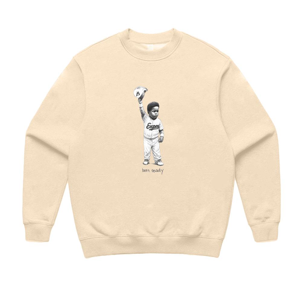 Vladdy Born Ready Legendary Graphic Crewneck Shirt Casual Vintage Tracksuit Fashion Sweatshirt Women Men Clothes