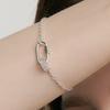 UNI.J [Cotidiano]Link Hexagon Silver Bracelet Ib330
