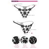 Flower Embroidery Sexy Thong Women's Low-rise Sexy Panties Hollow Temptation Hot T-pants 2170