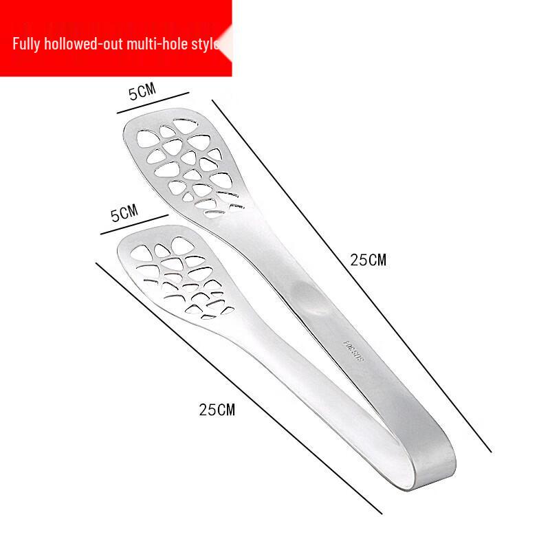 Stainless Steel BBQ Kitchen Food Tongs