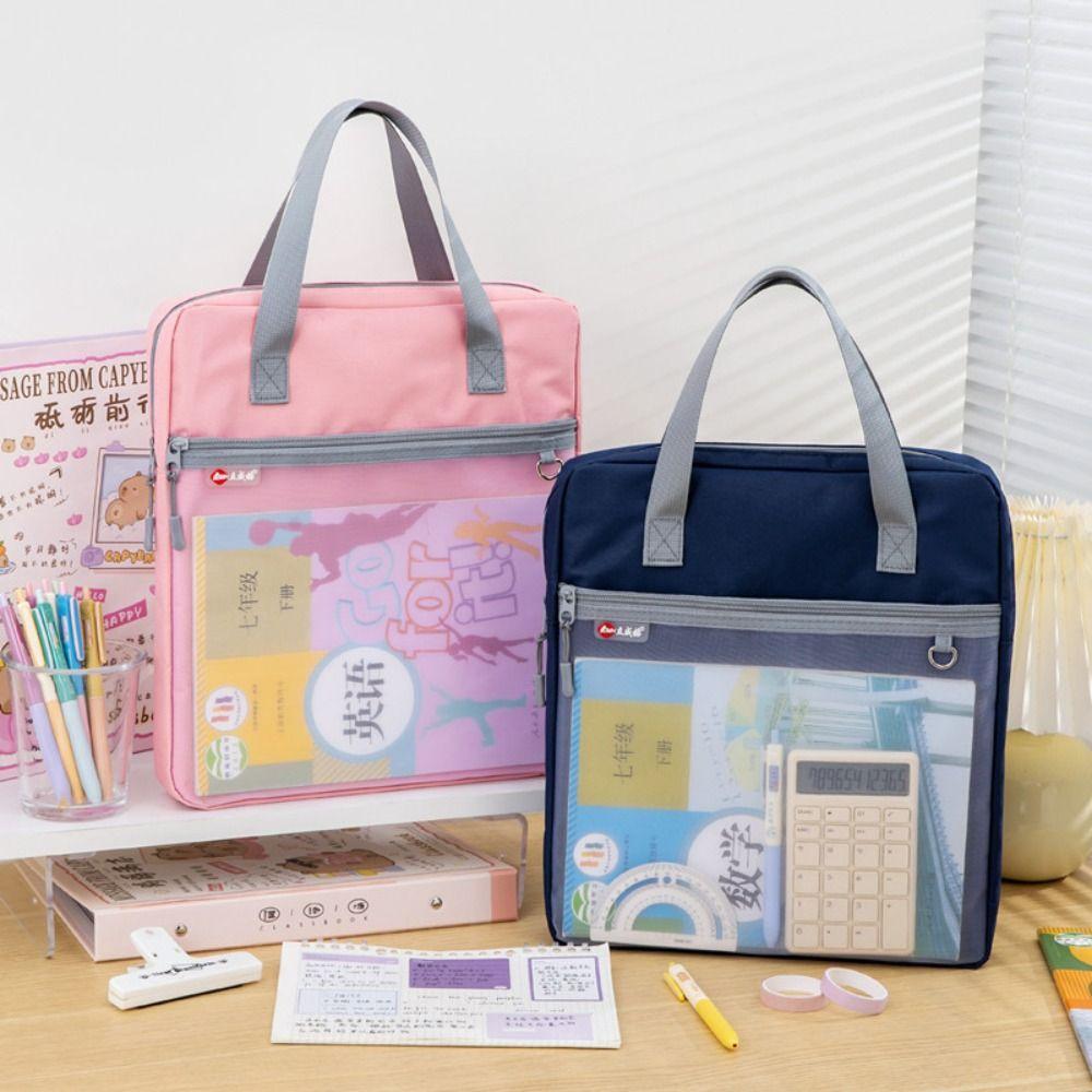 Oxford cloth File Bag Multifunctional Document Bag New Data Storage Bag  School Office Supplies