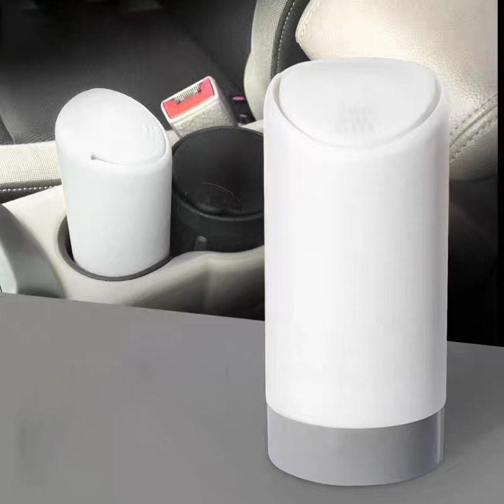 Dustproof Car Garbage Can Universal Auto Organizer Portable Rubbish Bin  Car Interior