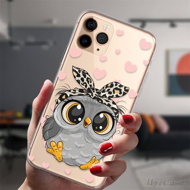 Für iPhone 13 12 Mini 11 14 Pro Max 14plus 13promax Schutzhülle Cartoon Mädchen Geschenke süße Eule Liebhaber Süßigkeiten Silikonhülle