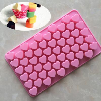 Mini 55 mit herzförmiger Silikon-Kuchenform DIY Liebes-Schokoladen-Backwerkzeug