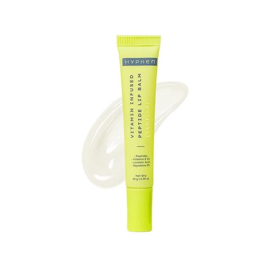 Hyphen-Vitamin Infused Peptide Lip Balm-Vanilla for Dry & Chapped Lips|Hydrating & Moisturizing Lip Balm for Unisex|for Dark Lips|Smoothen Lips|10gm