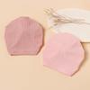 3Pc/Lot Cute Bowknot Baby Hat Knitted Solid Color Girls Turban Hat Soft Newborn Head Wraps Infant Cap Babies Accessories Beanies
